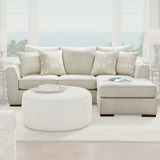 Furniture of America - Saltney Sectional in Ivory - SM8192