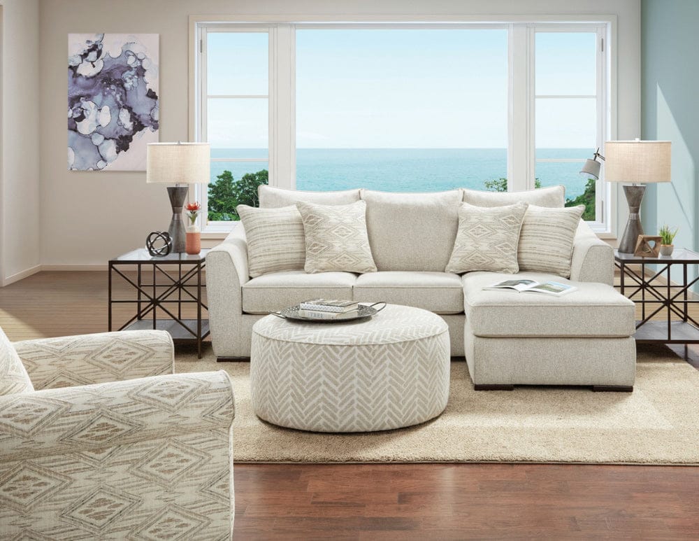 Furniture of America - Saltney Sectional in Ivory - SM8192 View 2
