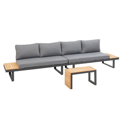 Furniture of America - Samara Modular Sectional in Gun Metal/Natural/Gray - GM-1008 View 5