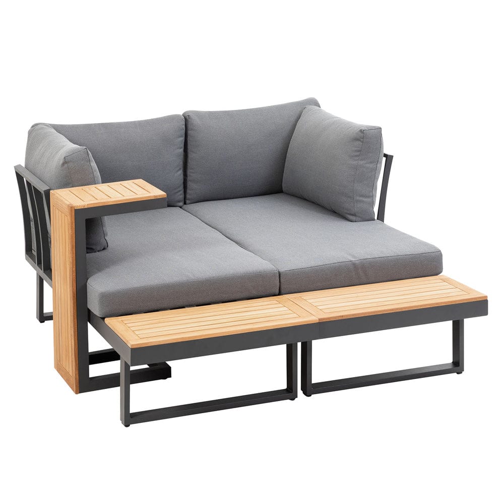 Furniture of America - Samara Modular Sectional in Gun Metal/Natural/Gray - GM-1008 View 7
