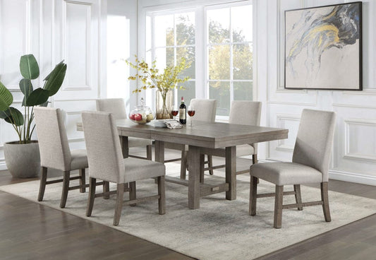 Furniture of America - San Antonio 7 Pc. Dining Table Set in Gray - CM3251GY-T-7PC View 1