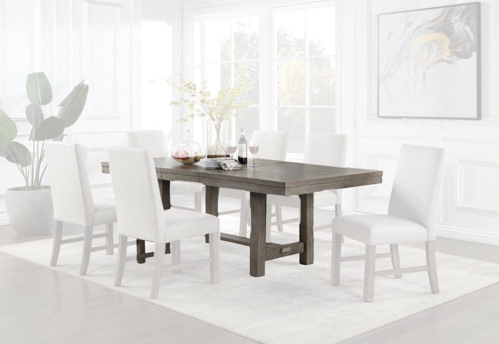 Furniture of America - San Antonio Dining Table w/ 1 x 18 Leaf in Gray - CM3251GY-T View 1