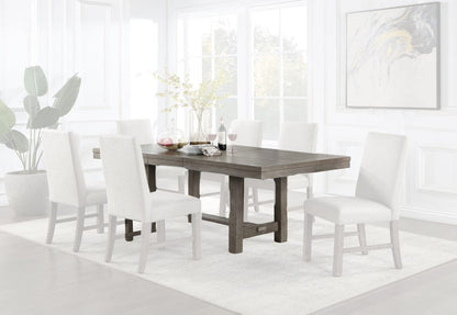 Furniture of America - San Antonio Dining Table w/ 1 x 18 Leaf in Gray - CM3251GY-T View 1
