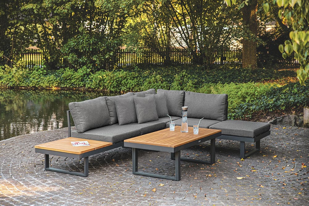 Furniture of America - San Jose Modular Sectional in Gun Metal/Natural/Gray - GM-1007 View 1