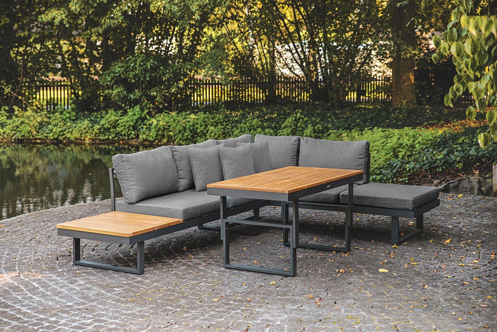 Furniture of America - San Jose Modular Sectional in Gun Metal/Natural/Gray - GM-1007 View 2