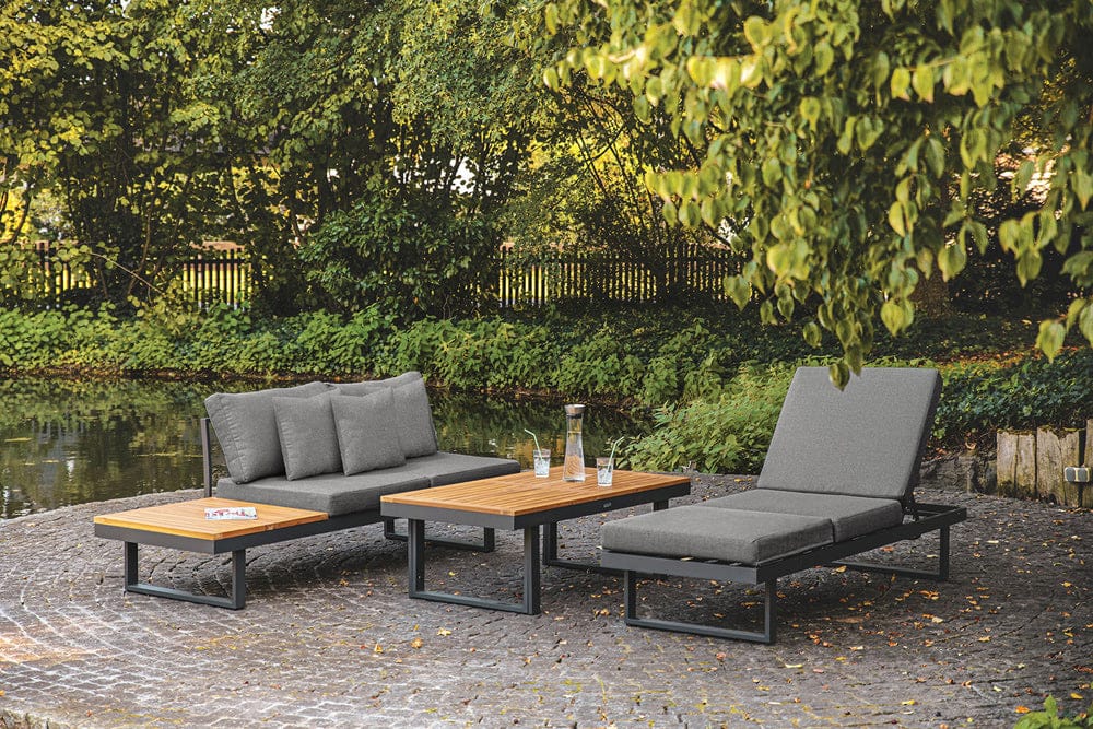 Furniture of America - San Jose Modular Sectional in Gun Metal/Natural/Gray - GM-1007 View 3