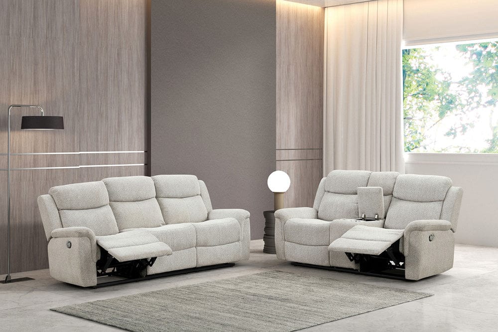 Furniture of America - Sandbach Sofa + Loveseat in Light Gray - FM6013LG-M-2PC View 1