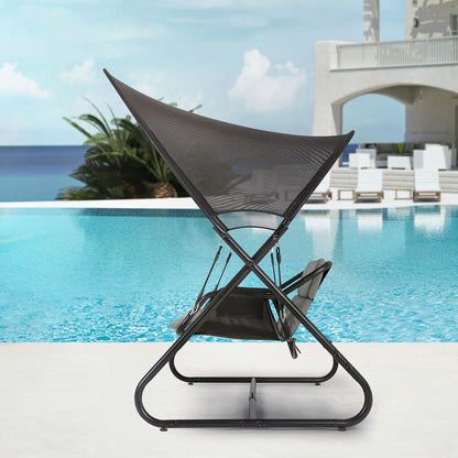 Furniture of America - Sandor Swing Chair in Black - GM-1013BK View 3