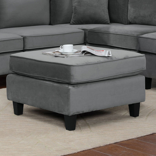 Furniture of America - Sandrine Ottoman in Gray - CM6499-OT View 1