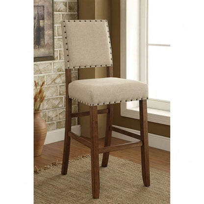 Furniture of America - Sania 5 Pc. Bar Table Set in Rustic Oak - CM3324BT-5PC view 2