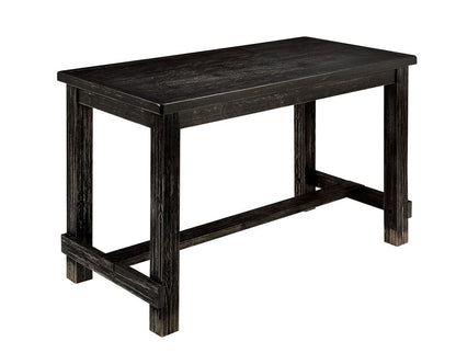 Furniture of America - Sania 5 Pc. Counter Ht. Table Set in Antique Black, Ivory - CM3324BK-PT-5PC View 3