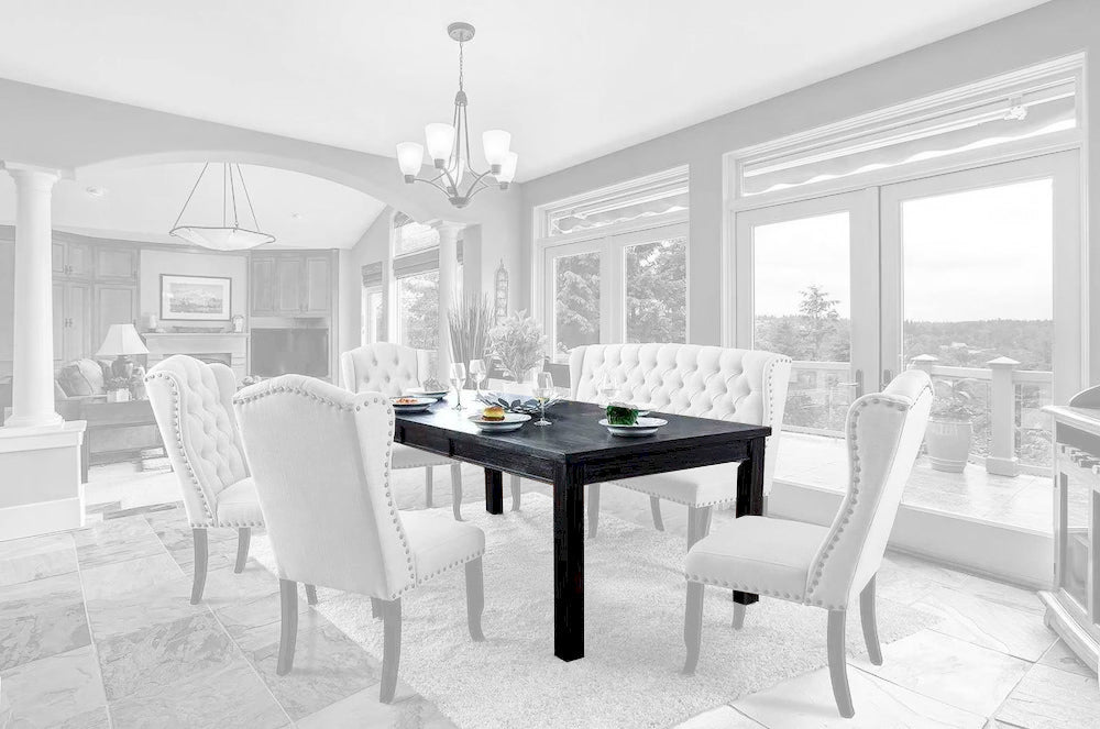 Furniture of America - Sania - 84" Dining Table - CM3324BK-T-84-VN view 1