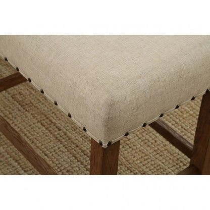 Furniture of America - Sania Bar Chair Set of 2 in Rustic Oak - CM3324BC-2PK View 4