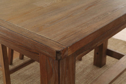 Furniture of America - Sania Counter Ht. Table in Rustic Oak - CM3324PT-VN View 3
