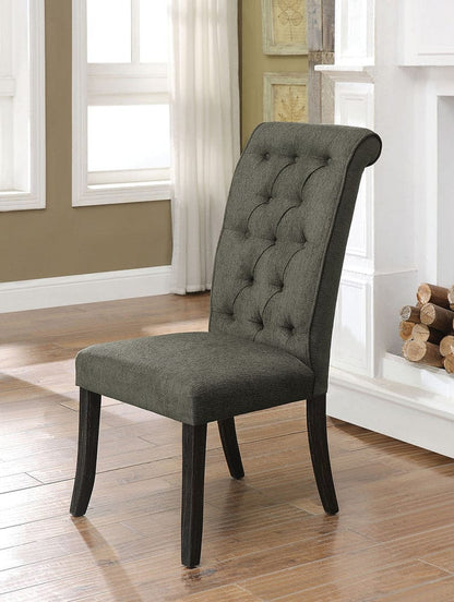 Furniture of America - Sania Iii Side Chair in Antique Black/Gray - CM3564GY-SC-2PK View 1