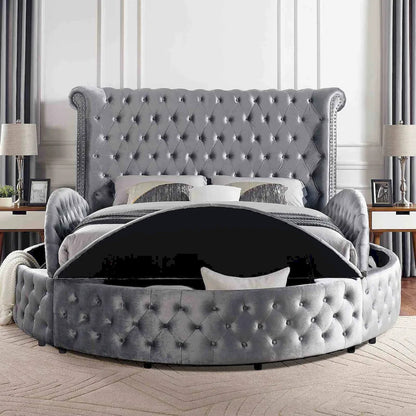 Furniture of America - Sansom - 3 Pc. Queen Bedroom Set - Gray - CM7178GY-Q-4PC view 2