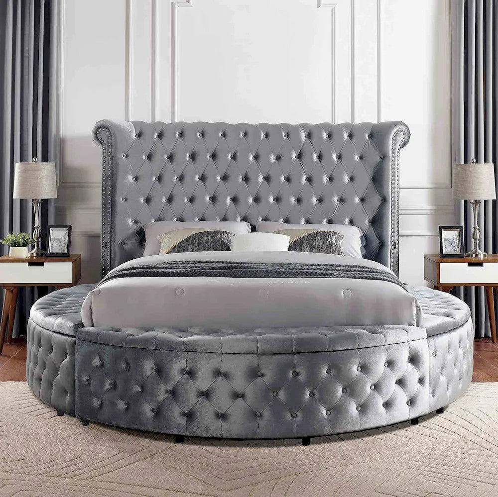 Furniture of America - Sansom - 3 Pc. Queen Bedroom Set - Gray - CM7178GY-Q-4PC view 6
