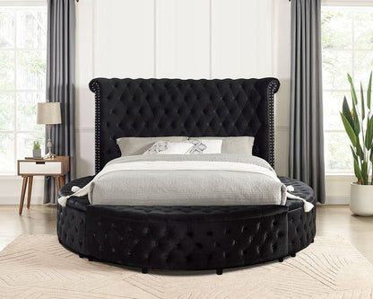 Furniture of America - Sansom E.King Bed in Black - CM7178BK-EK-BED View 1