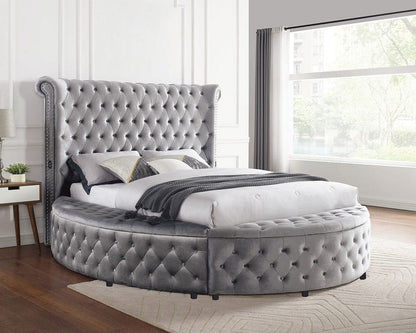 Furniture of America - Sansom E.King Bed in Gray - CM7178GY-EK-BED View 1