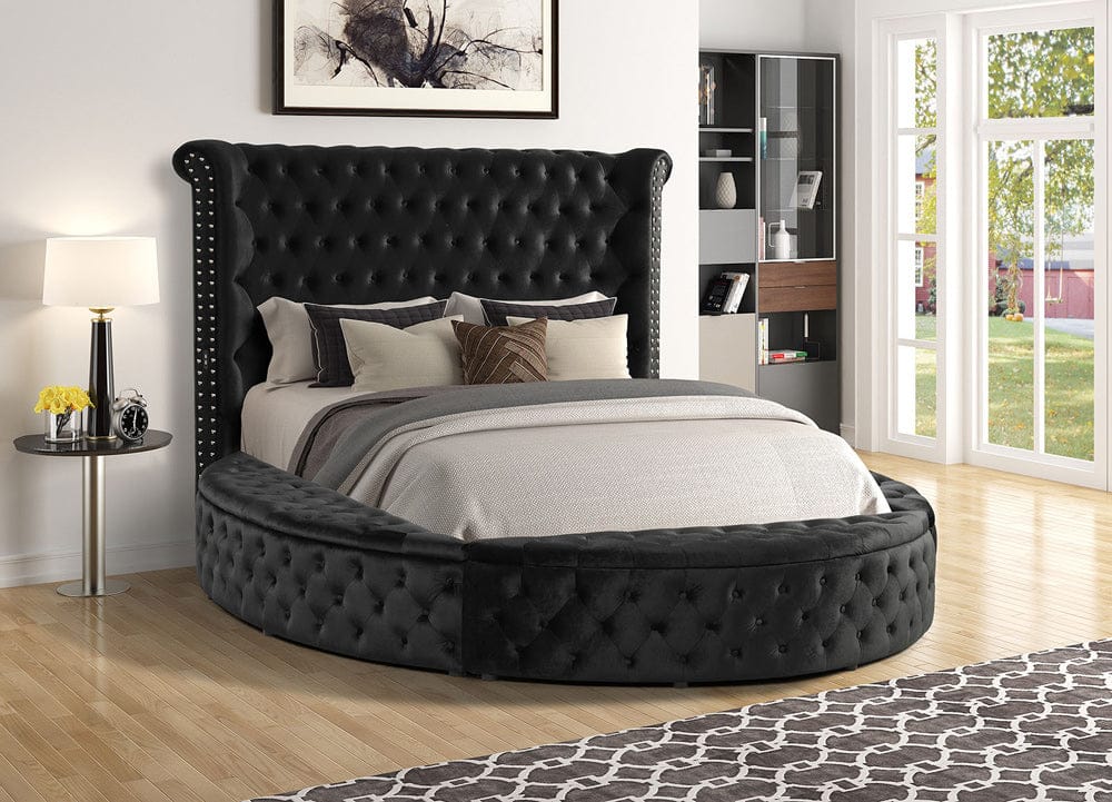 Furniture of America - Sansom Queen Bed in Black - CM7178BK-Q-BED View 1