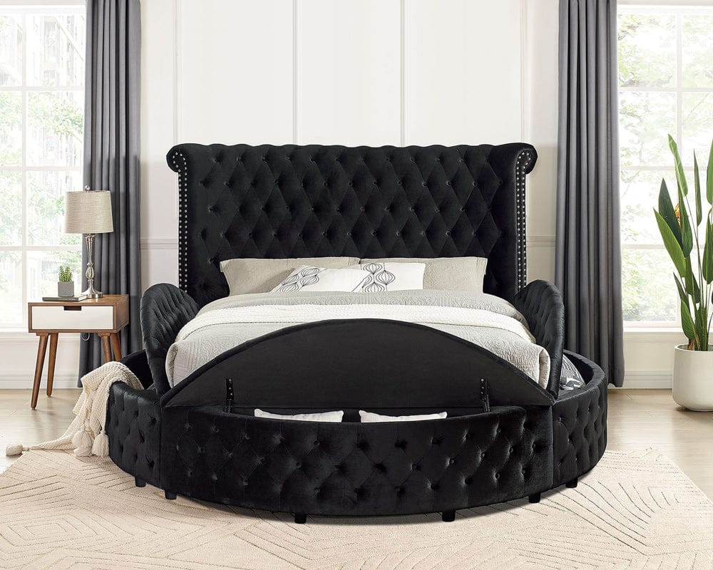 Furniture of America - Sansom Queen Bed in Black - CM7178BK-Q-BED View 3