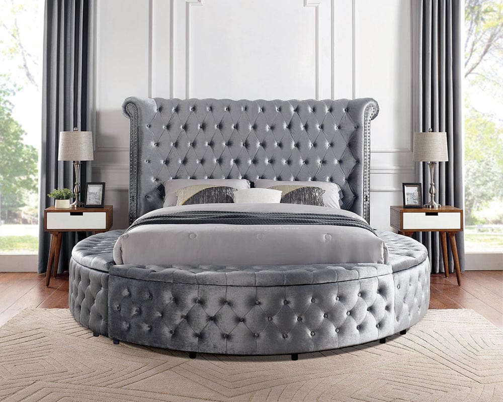Furniture of America - Sansom Queen Bed in Gray - CM7178GY-Q-BED View 4
