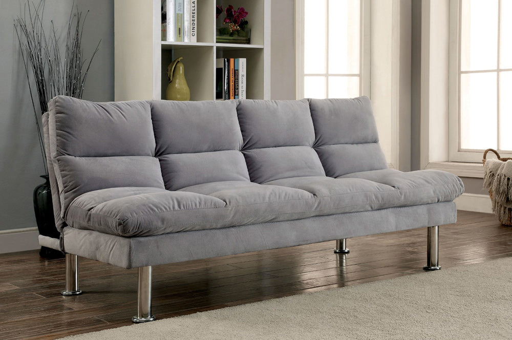 Furniture of America - Saratoga Futon Sofa in Gray - CM2902GY View 1