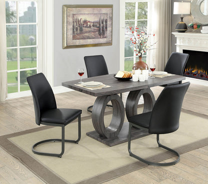 Furniture of America - Saskia Dining Table in Gray - CM3918T-TABLE View 2