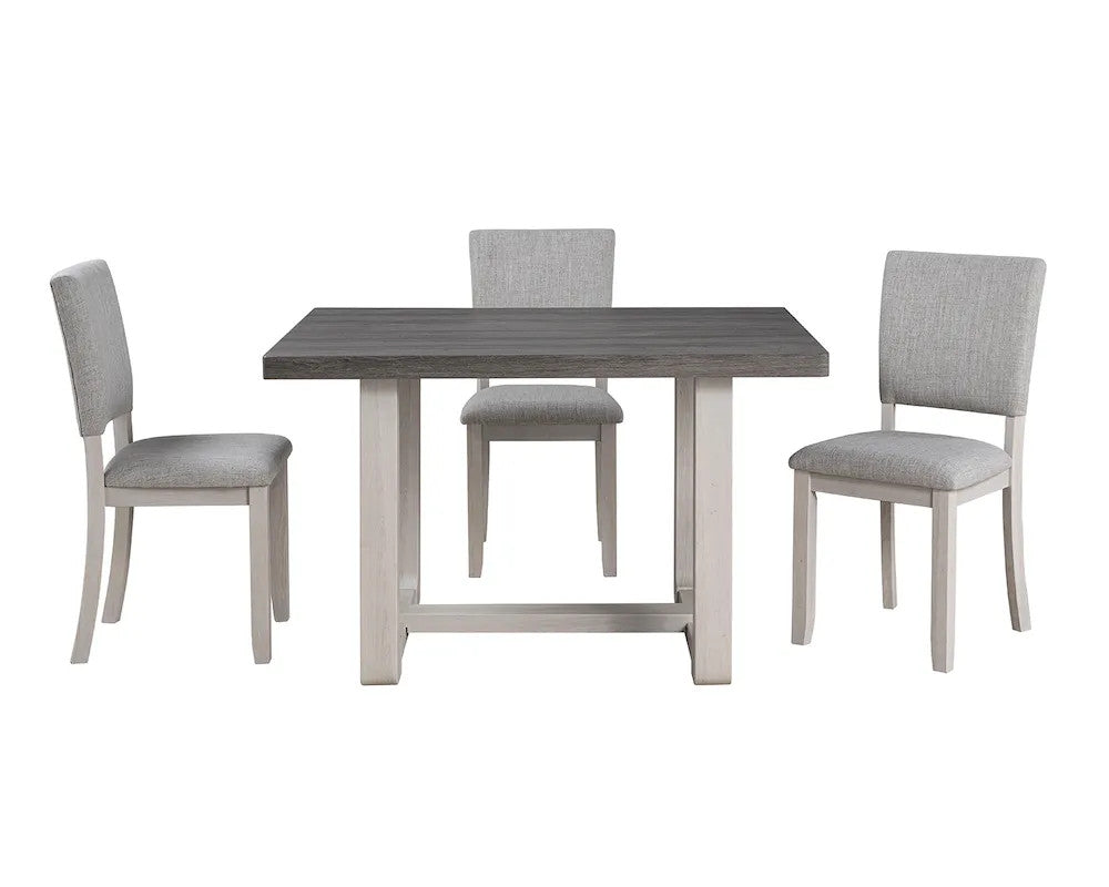 Furniture of America - Sauro - 4 Pc. Dining Table Set - Gray - SL3405GY-T-5PC view 4