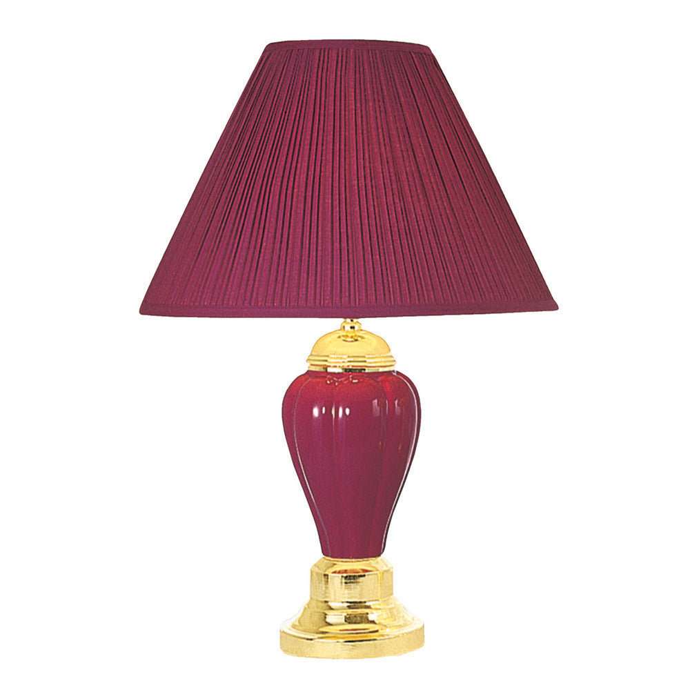 Furniture of America - Scarlett Table Lamp in Burgundy - L94101BD-6PK View 1