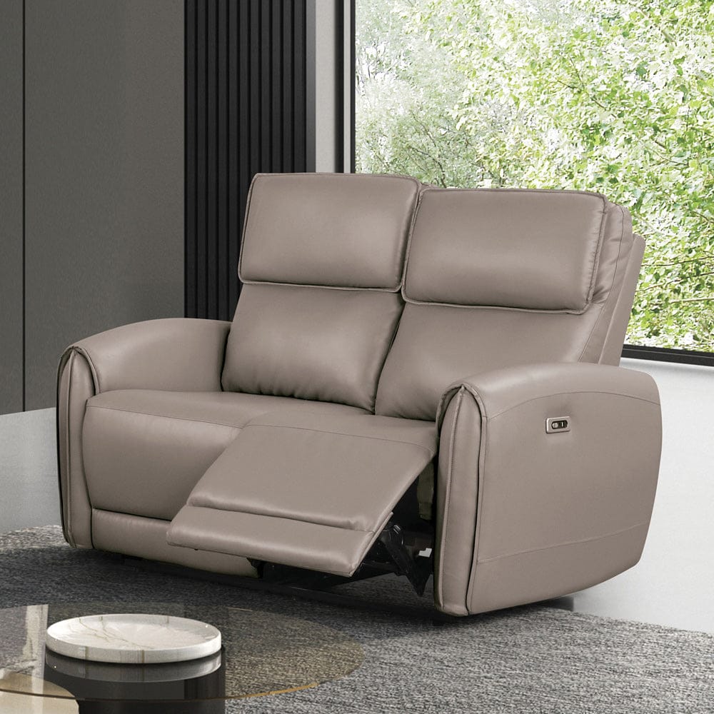 Furniture of America - Schlieren Power Loveseat in Light Brown - FM6012LB-LV-PM View 1