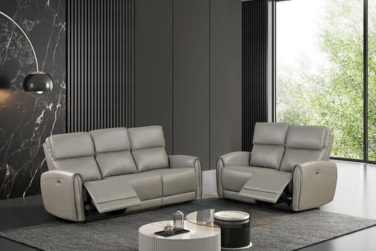 Furniture of America - Schlieren Power Sofa + Loveseat in Gray - FM6012GY-PM-2PC View 1