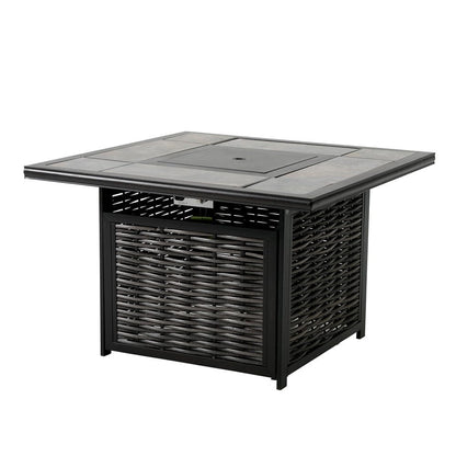 Furniture of America - Segovia Fire Pit Table in Black/Gray - GM-2013 View 1