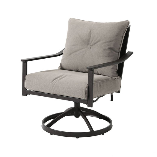 Furniture of America - Segovia Swivel Chair in Black/Gray - GM-2014-4PK View 1