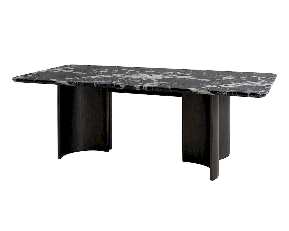 Furniture of America - Selsey - 6 Pc. Dining Table Set W/ Black Chair - Black - FM34007BK-T-7PC-05BK view 4