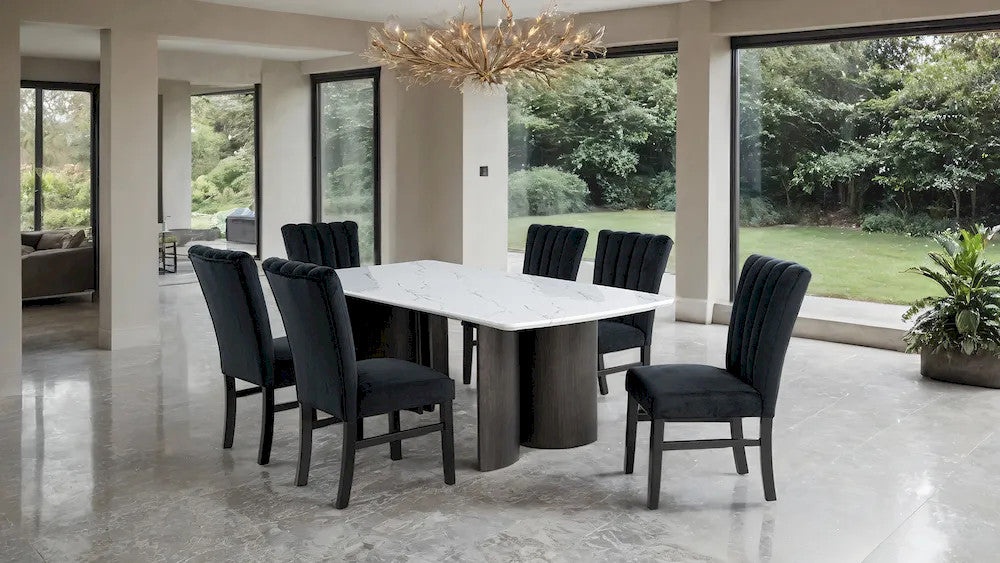 Furniture of America - Selsey - Dining Table (White Stone Top) - FM34007WH-T view 2