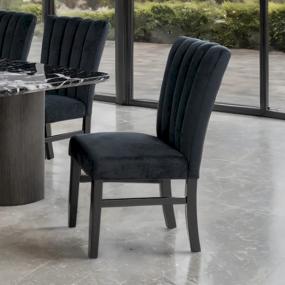 Furniture of America - Selsey - Uph Side Chair (Set of 2), Black - FM34005BK-SC-2PK view 1