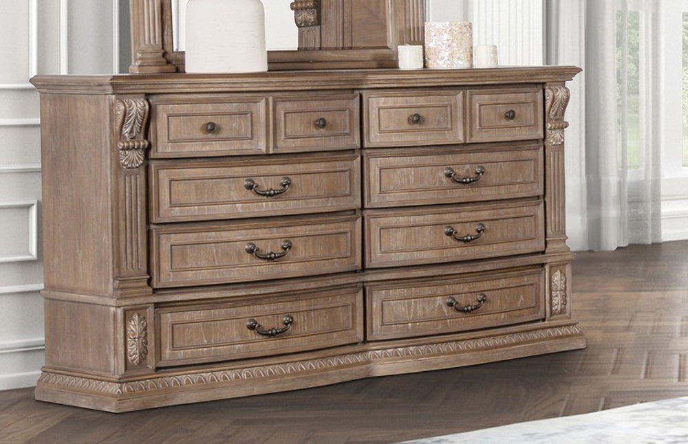 Furniture of America - Sevenoaks Dresser in Weathered Oak - FM7418AK-D View 1