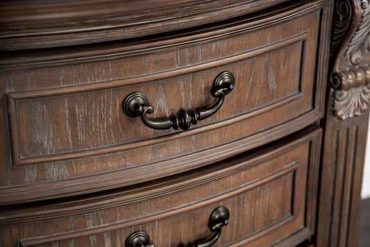 Furniture of America - Sevenoaks Nightstand in Weathered Oak - FM7418AK-N View 2