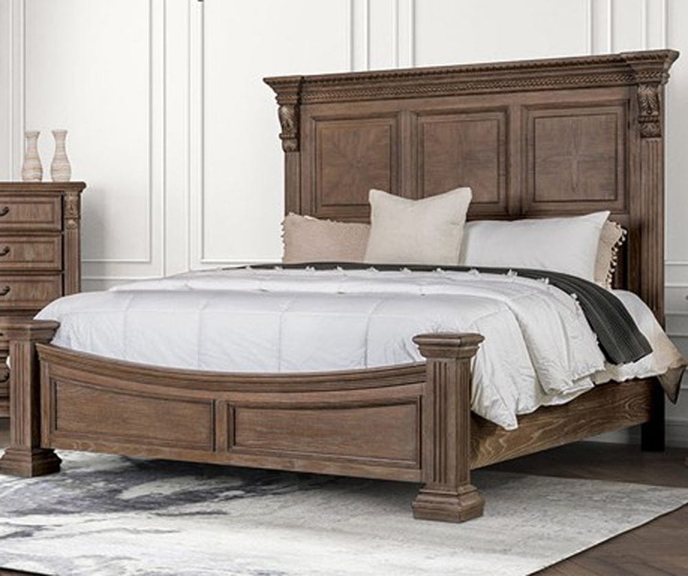 Furniture of America - Sevenoaks Queen Bed in Weathered Oak - FM7418AK-Q-BED View 1