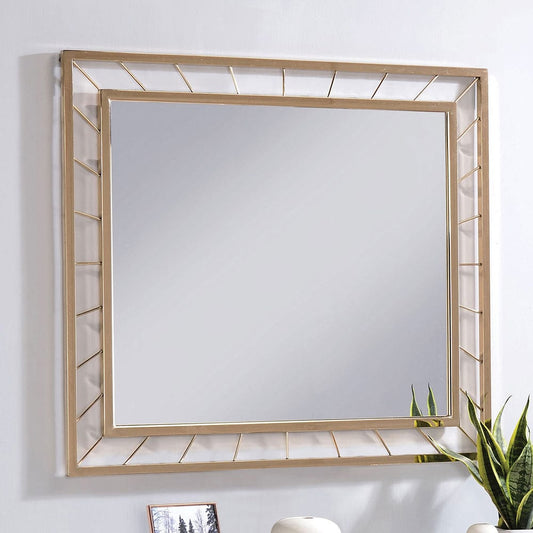 Furniture of America - Sherbrooke Mirror in Gold - CM-AC388 View 1