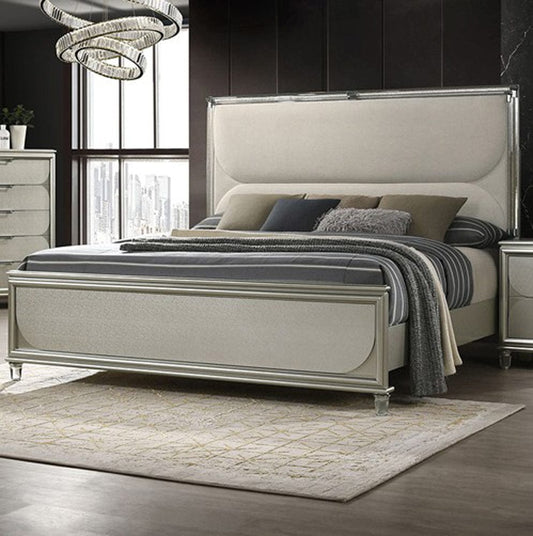 Furniture of America - Sheridan E.King Bed in Silver - FM72080SV-EK-BED View 1