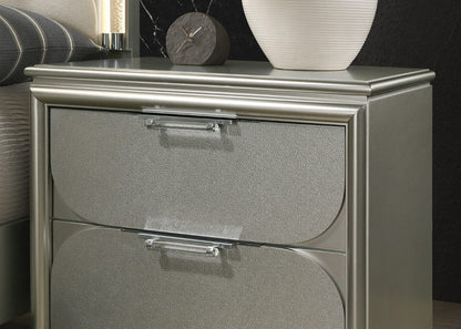 Furniture of America - Sheridan Nightstand in Silver - FM72080SV-N View 2