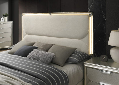 Furniture of America - Sheridan Queen Bed in Dark Walnut/White - FM72080SV-Q-BED View 3