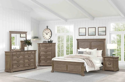 Furniture of America - Sheringham - 4 Pc. Queen Bedroom Set w/ Chest - FM7701BR-Q-5PC-CHEST view 1