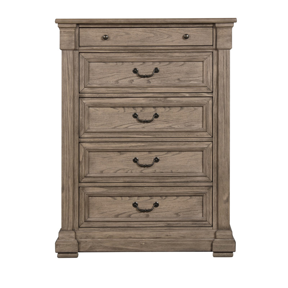 Furniture of America - Sheringham Chest in Weathered Gray - FM7701BR-C View 3