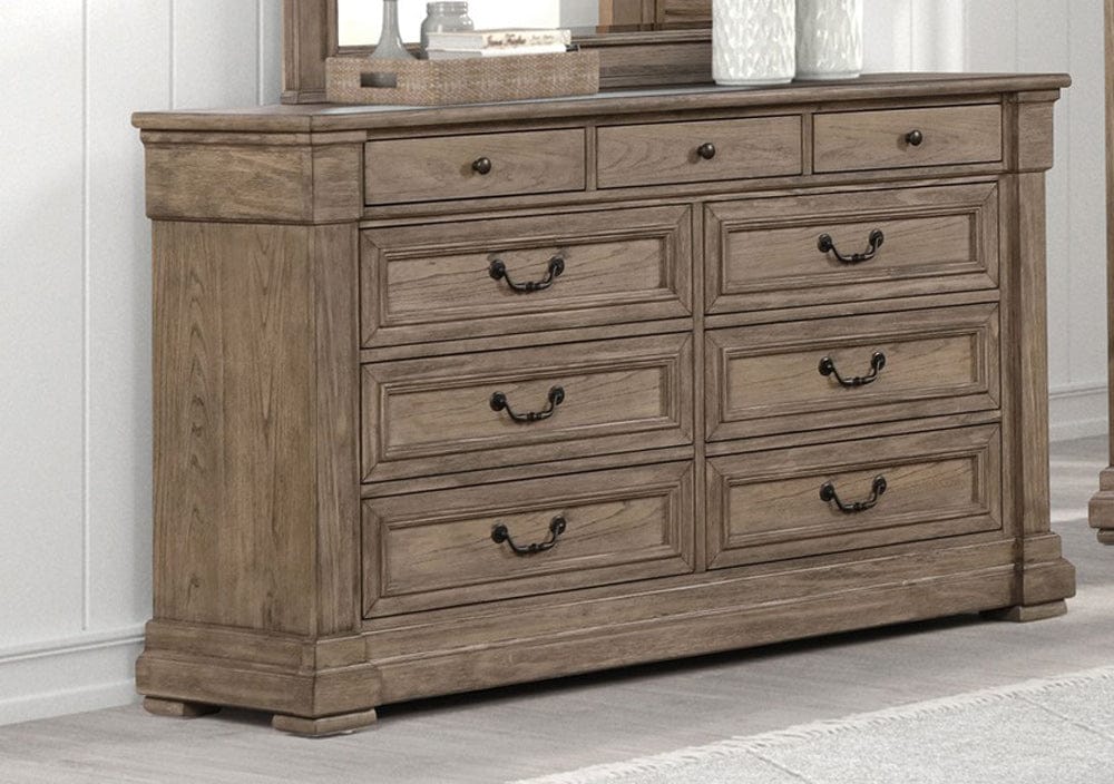 Furniture of America - Sheringham Dresser in Weathered Gray - FM7701BR-D View 1