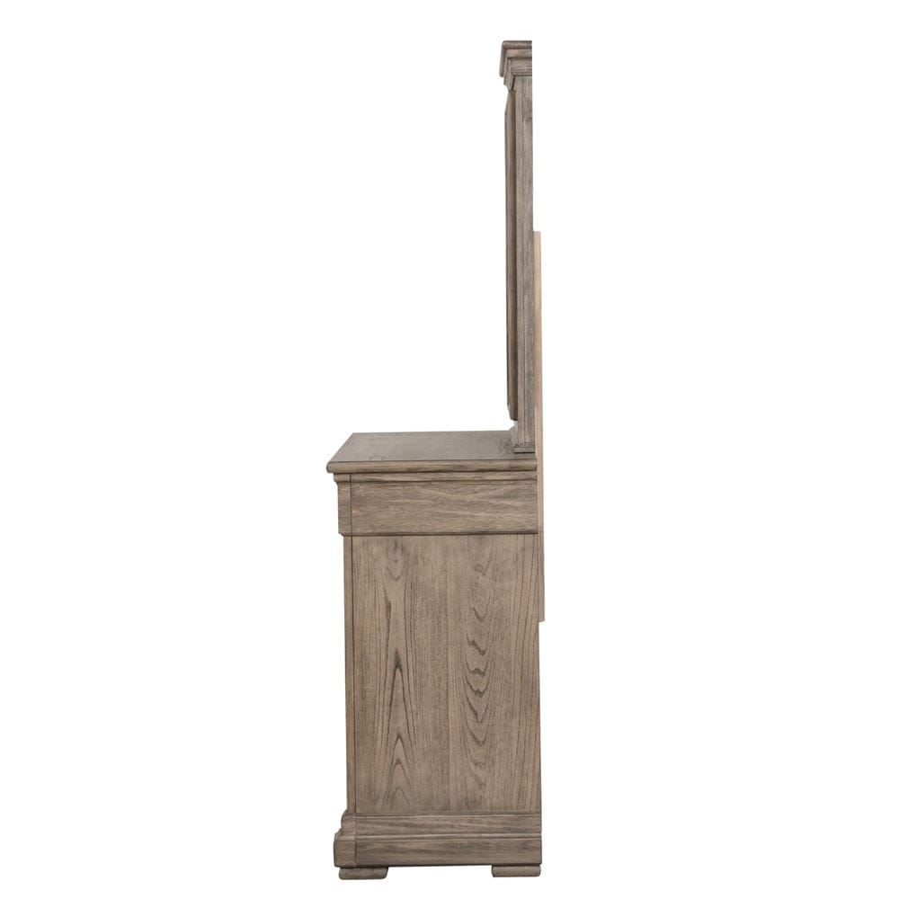 Furniture of America - Sheringham Dresser in Weathered Gray - FM7701BR-D View 4