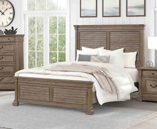 Furniture of America - Sheringham - E.King Bed, Weathered Gray - FM7701BR-EK-BED view 1