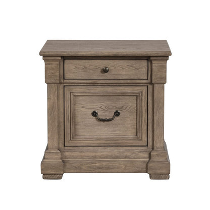 Furniture of America - Sheringham Nightstand in Weathered Gray - FM7701BR-N View 3